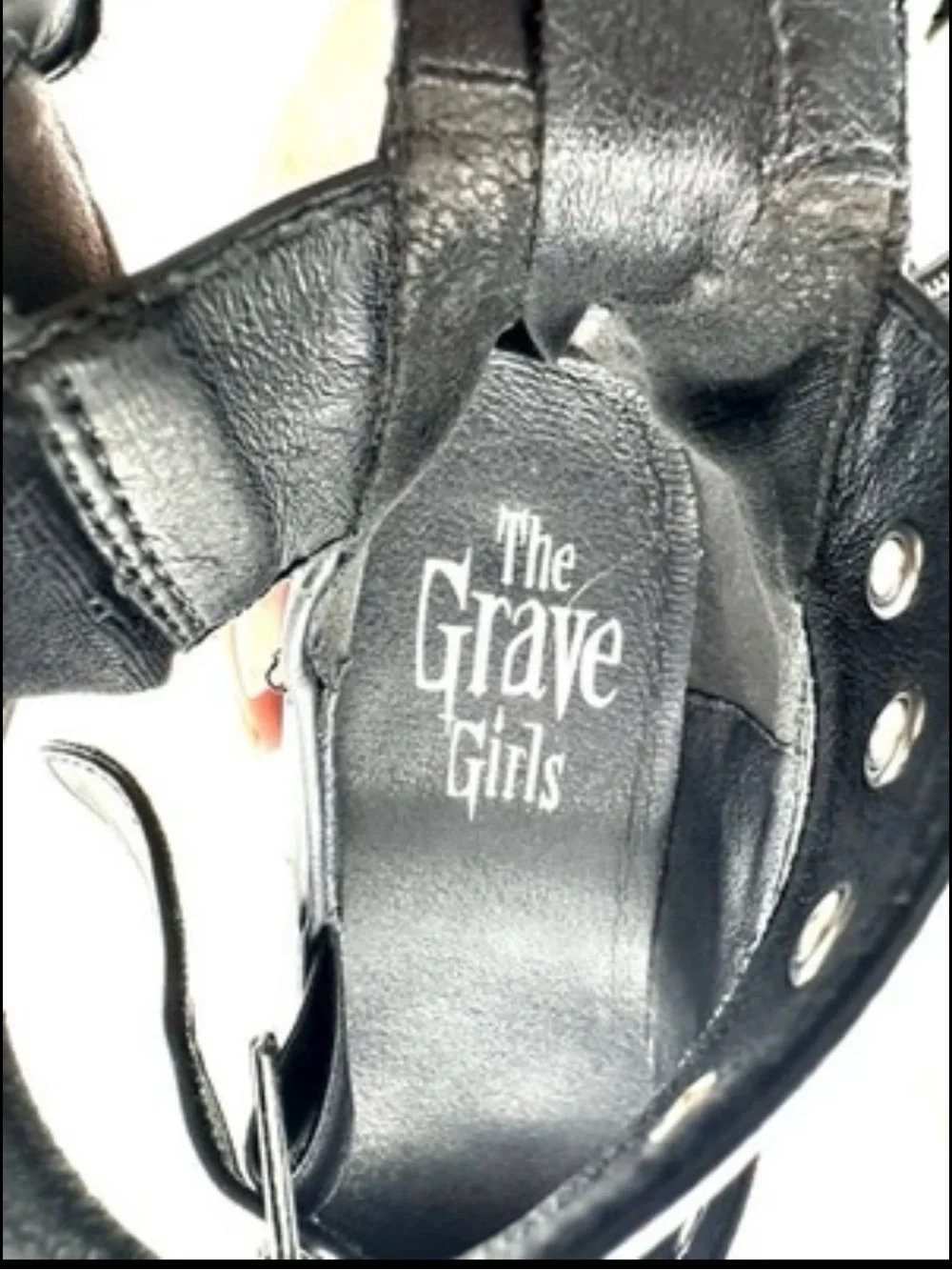 Dolls Kill The Grave Girls Strappy Platform Mary Jane Size 8 Chunky Goth